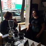 My aunt in a serious conversation